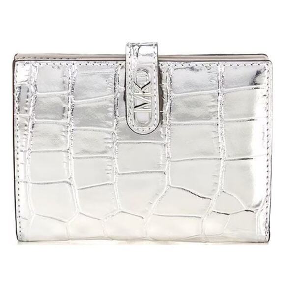 Michael Kors Handbags - Retail $128 Michael Kors Empire Crocodile Embossed Leather Passport Wallet*NWT